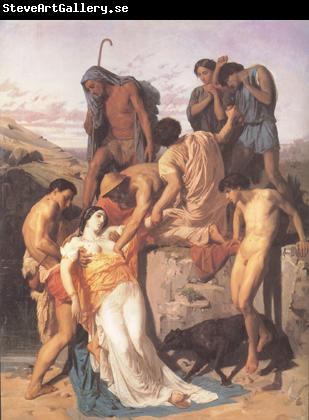 Adolphe William Bouguereau Zenobia.found by shepherds on the Banks of the Araxes  (mk26)